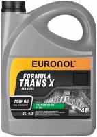 Масло трансмиссионное Euronol 75W-90 Trans X GL-4/5 4 л