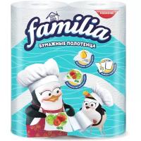 Familia Бумажные полотенца белые 2 слоя 2шт