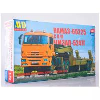 Сборная модель AVD MODELS КАМАЗ-65225 с полуприцепом ЧМЗАП-5247Г (7056AVD) 1:43