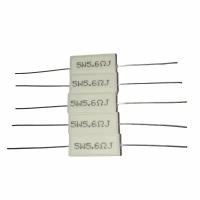 Резистор проволочный мощный (цементный) SQP 5 Вт 5.6 Ом, 5W5.6RJ - 5 штук