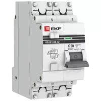 Дифференциальный автомат АД-32 1P+N 50А/100мА (характеристика C, тип AC, электронный, защита 270В), 4,5кА, EKF PROxima