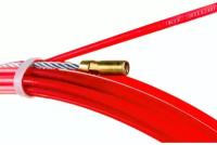 OlmiOn Протяжка для кабеля мини УЗК d=3,5 мм L=10 м в бухте, красный СП-Б-3,5/10