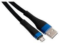 Hoco U39 Slender USB - microUSB, 1.2 м, 1 шт., синий/черный