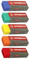 Ластик прямоугольный STABILO Legend, разноцветный (5шт)