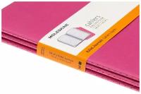 Блокнот Moleskine CAHIER JOURNAL CH016D17 Large, 130х210 мм, обложка картон, 80 страниц, линейка, розовый неон (3 штуки)