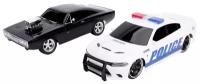 Набор Jada Toys Р/У Машинки Fast & Furious 1:16 Twin Pack RC 30726 2015 Dodge Charger 97584 1970 Dodge Charger (Street) 30725