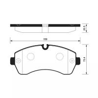 Колодки дисковые передние Sangsin SP1425