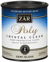 ZAR Interior Water Base Poly Crystal Clear бесцветный, полуглянцевая, 0.946 л