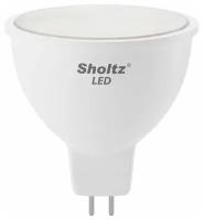 Комплект из 5 светодиодных энергосберегающих ламп Sholtz софит MR16 9Вт GU5.3 4000К 220В пластик (Шольц) LMR3138P