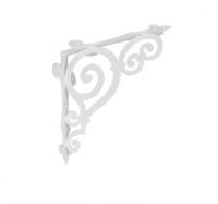 Полочный кронштейн декоративный «Классика 250», 1 шт. 25х25х8,5 см. 0,72 Белый
