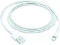 Кабель Apple USB (M)- Lightning (M), 1 м, белый