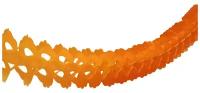 Гирлянда бумажная декоративная оранжевая, 360 см