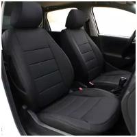 Чехлы на автомобильные сиденья из экокожи на Volkswagen Polo V седан 2009-2020 (спинка и диван 40/60)