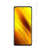 Защитное противоударное стекло MyPads на Xiaomi POCO X3 / X3 NFC / X3 Pro с олеофобным покрытием (только на плоскую поверхность экрана, не закрыв