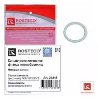 Кольцо уплотнительное фланца теплообменника (29,7х3,7) силикон ROSTECO 21246 | цена за 1 шт