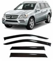 Дефлекторы боковых стекол Cobra Tuning на Mercedes-Benz GL (X164) 2006-2012 - Ветровики боковых окон для Мерседес Бенц ГЛ-Класс (Х164) 2006-2012