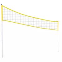 Сетка для пляжного волейбола желтая, толщина нити: 3,0 мм (в комплекте: трос, зажим, коуш)