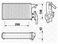 Теплообменник, Отопление Салона MAGNETI MARELLI арт. 350218063000