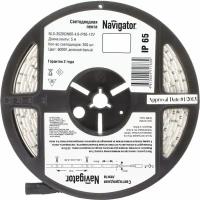 Лента светодиодная 71 763 NLS-3528CW60-4.8-IP65-12V R5 4.8Вт/м (уп.5м) Navigator 71763