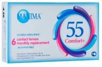 Контактные линзы Maxima 55 Comfort Plus 1 месяц R. 8.6 SPH +2.50