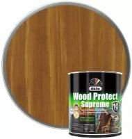 Пропитка декоративная для защиты древесины Dufa Wood Protect Supreme тиковое дерево 0,75 л