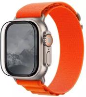 Uniq стекло для часов Apple Watch Ultra 49 mm OPTIX Vivid (true colors) Clear/Black (+installer)