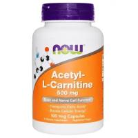 Ацетил-L-Карнитин Acetyl-L-Carnitine 500 мг Now Foods 100 капсул