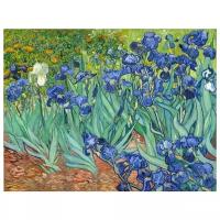 Репродукция на холсте Ирисы (Irises) №1 Ван Гог Винсент 39см. x 30см