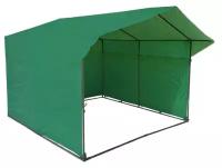 Палатка для промоакций и торговли зеленая (с козырьком) 2х2