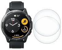 Стекло защитное гибридное Krutoff для смарт часов Xiaomi Watch S1 Active GL 2 шт