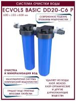 Система очистки воды Ecvols Basic EL20 - C6, до 4 потребителей, Fe до 1, жесткость до 7, H2S: удаляет