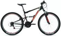 Горный (MTB) велосипед FORWARD Raptor 27.5 1.0 (2022) черный/красный 18