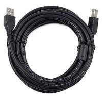 Кабель USB 2.0 Pro AM/BM Cablexpert CCF2-USB2-AMBM-10, 3 м, экран, 2 ферритовые кольца