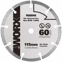 Пильный диск алмазный Worx WA5048, 115х1,6х9,5 мм