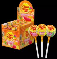 Chupa Chups Карамель на палочке экзотик тропик ассорти 12г.x100шт