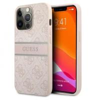 Чехол CG Mobile Guess PU 4G Stripe printed logo Hard для iPhone 13 Pro Max