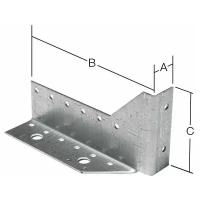 Опора балки левая 25х140х76 мм UOB L белый цинк STARFIX (SMP-46183-1)