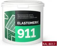 Покрытие для гидроизоляции и окраски металлических крыш Elastomeric 911 (3кг.), темно-коричневый