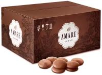 Amare молочный шоколад без добавления сахара 36% какао, дропсы (капли) 20 мм, 3000 г