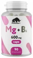 Витаминный комплекс Магний B6 (Mg+Витамин Б6) PRIMEKRAFT, 90 капсул 600 mg / цитрат магния