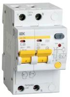 Дифференциальный автомат Iek 2п C 20А 30мА тип A 4.5кА АД-12М, MAD12-2-020-C-030