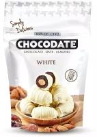 Финики с миндалем в белом шоколаде «Chocodate» 100 грамм