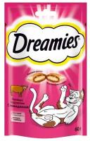 Лакомство для взрослых кошек Подушечки Dreamies с говядиной