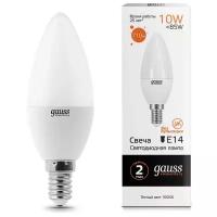 Лампа Gauss Elementary Свеча 10W 710lm 3000K Е14 LED