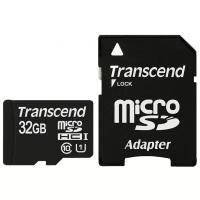 Карта памяти Transcend microSDHC Premium 400X Class 10 UHS-I U1 (60/10MB/s) 32GB + ADP