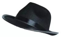 Шляпа гангстера черная
