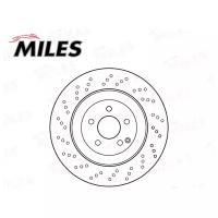 K001607 MILES Диск тормозной MERCEDES W221/C216/R230 передний D=350мм. с перфорацией