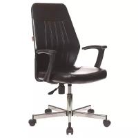 Кресло для руководителя easy chair 572 tr черное рециклированная кожа металл