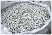 Мраморная крошка Белый мрамор мытая галтованная, фр. 20-40 мм, 3 кг, ландшафтный декоративный щебень для сада и дома, камни для сада