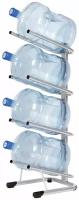 Стеллаж для хранения воды HotFrost на 4 бутыли, металл, серебристый (250900402)